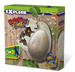 Duże jajko dinozaura - SES Creative - obserwuj wykluwającego się dinozaura