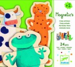 Magnesy ze zwierzętami PUZZLE drewniane 24 el.